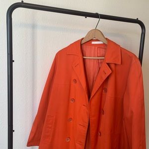 1960s orange trench coat